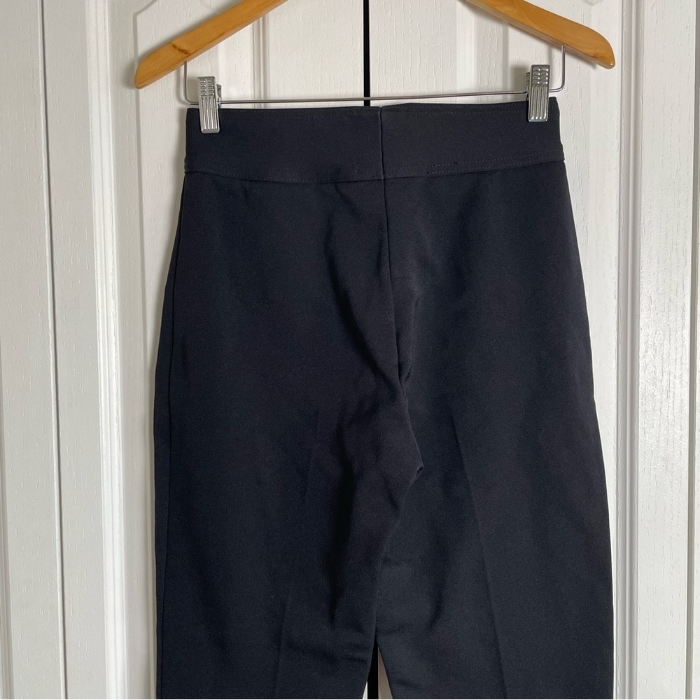 Vintage Flare Ski Snow Pants Womens 8 Black Made in USA Nylon Wool blend Stirrup - Picture 7 of 15